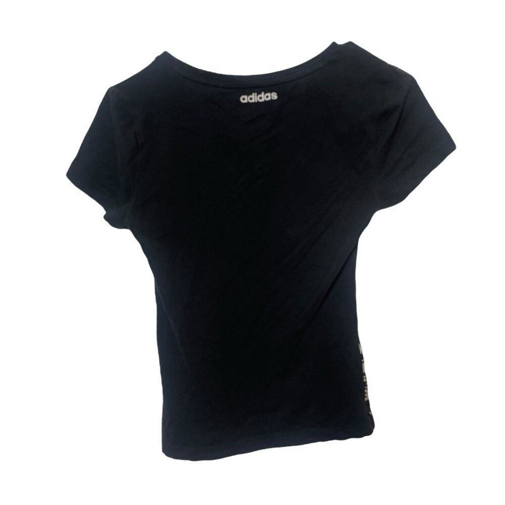 adidas x FARM Rio Tee Women’s XS Black Graphic Butterflies Short Sleeve T-shirt - Picture 3 of 10